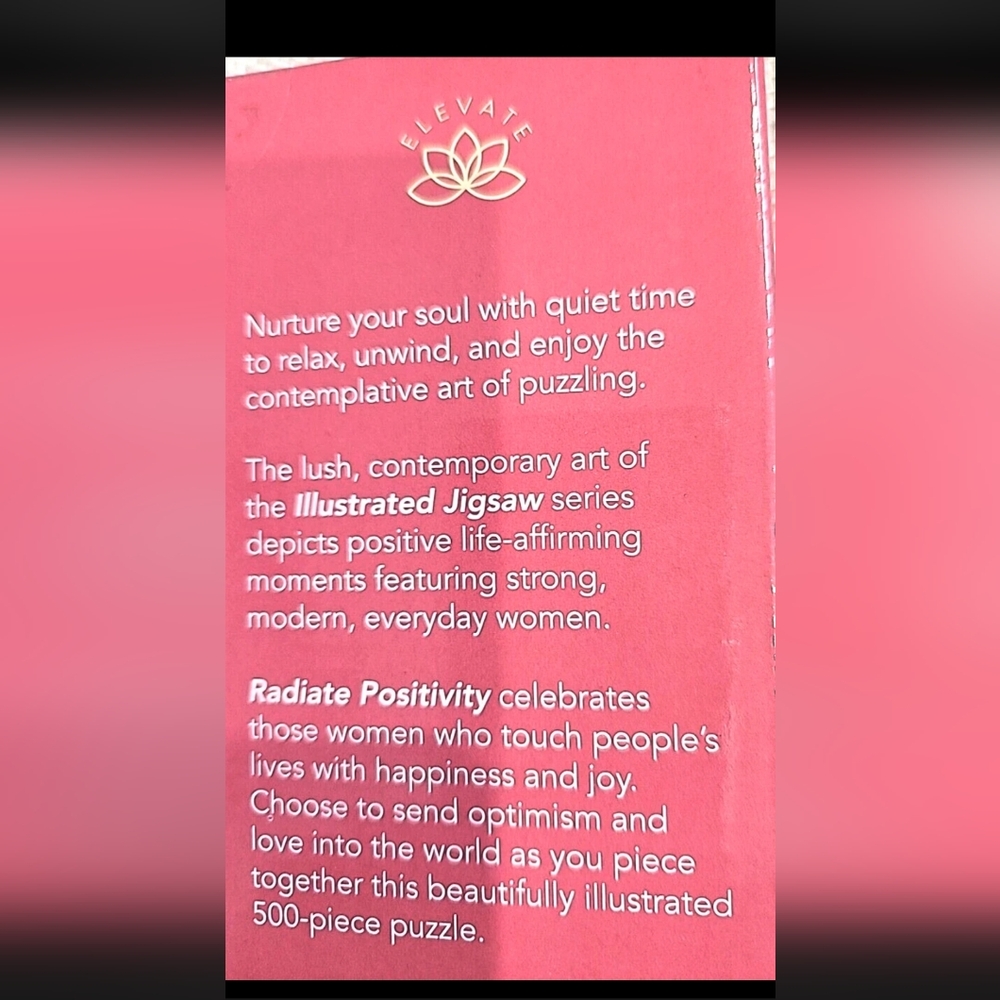 Radiate Positivity Illustrated Jigsaw Puzzle - Picture 3 of 8